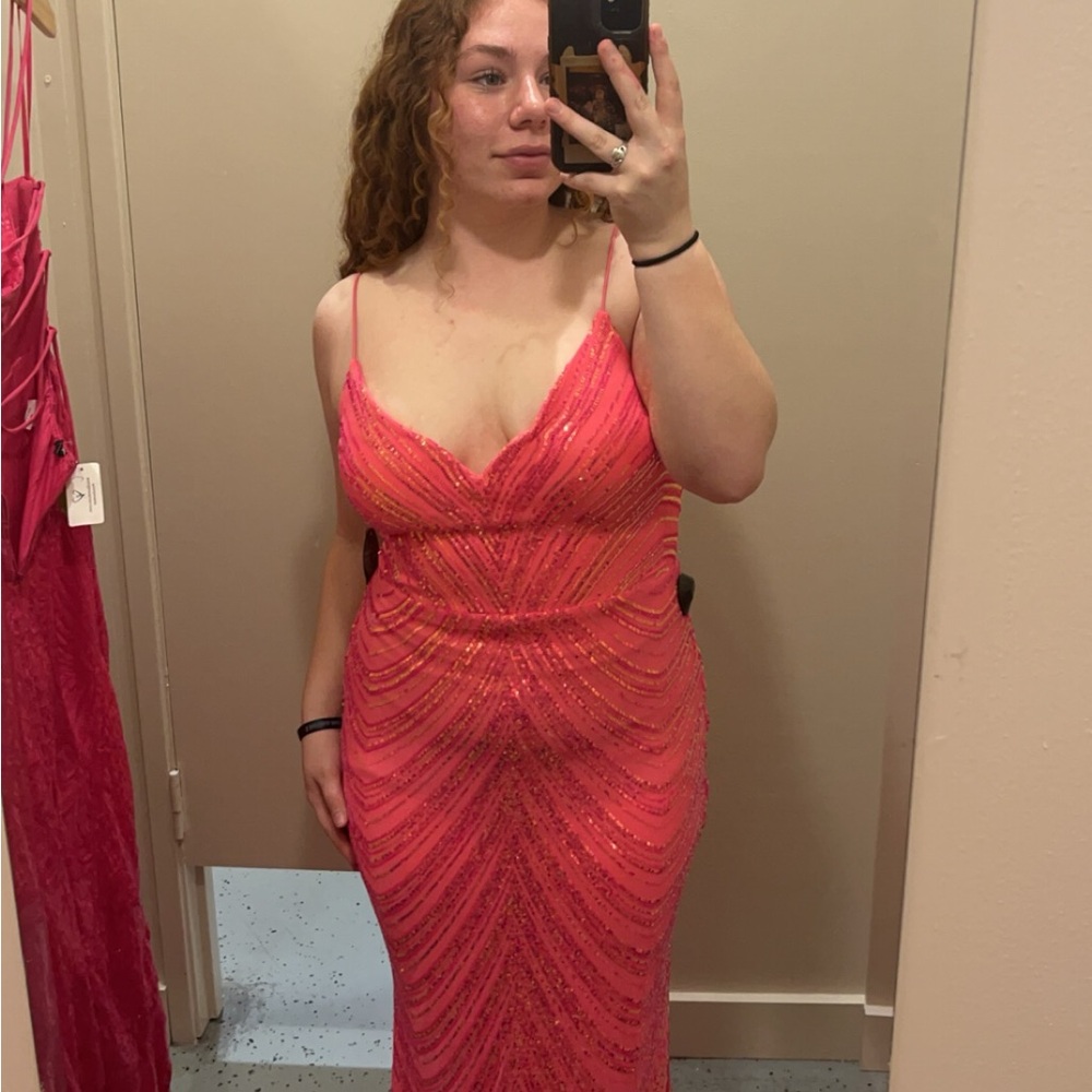Elegant Pink Evening Dress